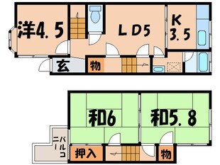 柴田様竹鼻立原町貸家の物件間取画像